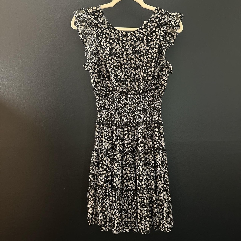 Black floral dress